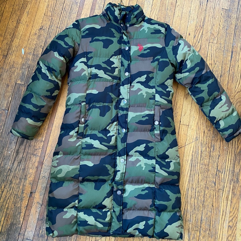 Polo Ralph Lauren Camo Long Puffer Coat
